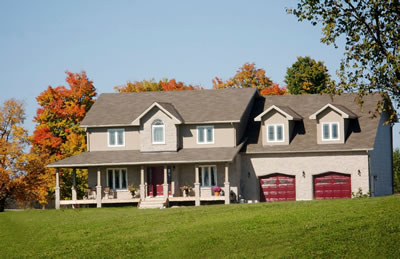 Country home in the fall